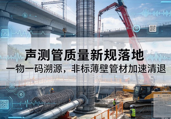 柯城声测管质量新规落地，一物一码溯源，非标薄壁管材加速清退